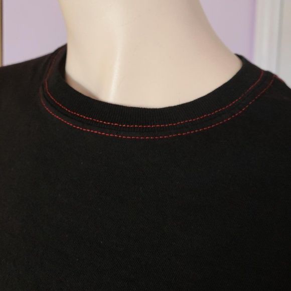 Black Printed Handmade Tie Dye Heavy Cotton Shirt - Picture 3 of 4